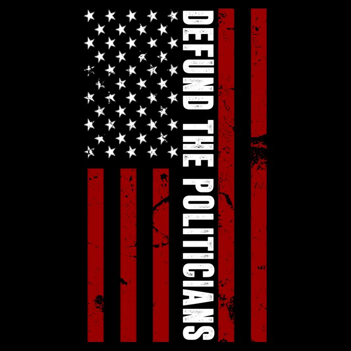Defund The Politicians US Flag T-Shirt