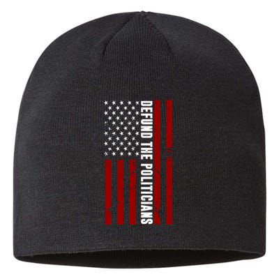 Defund The Politicians US Flag Sustainable Beanie