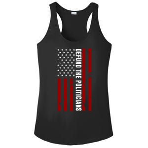 Defund The Politicians US Flag Ladies PosiCharge Competitor Racerback Tank