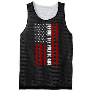 Defund The Politicians US Flag Mesh Reversible Basketball Jersey Tank