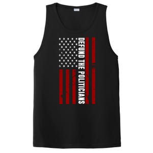 Defund The Politicians US Flag PosiCharge Competitor Tank