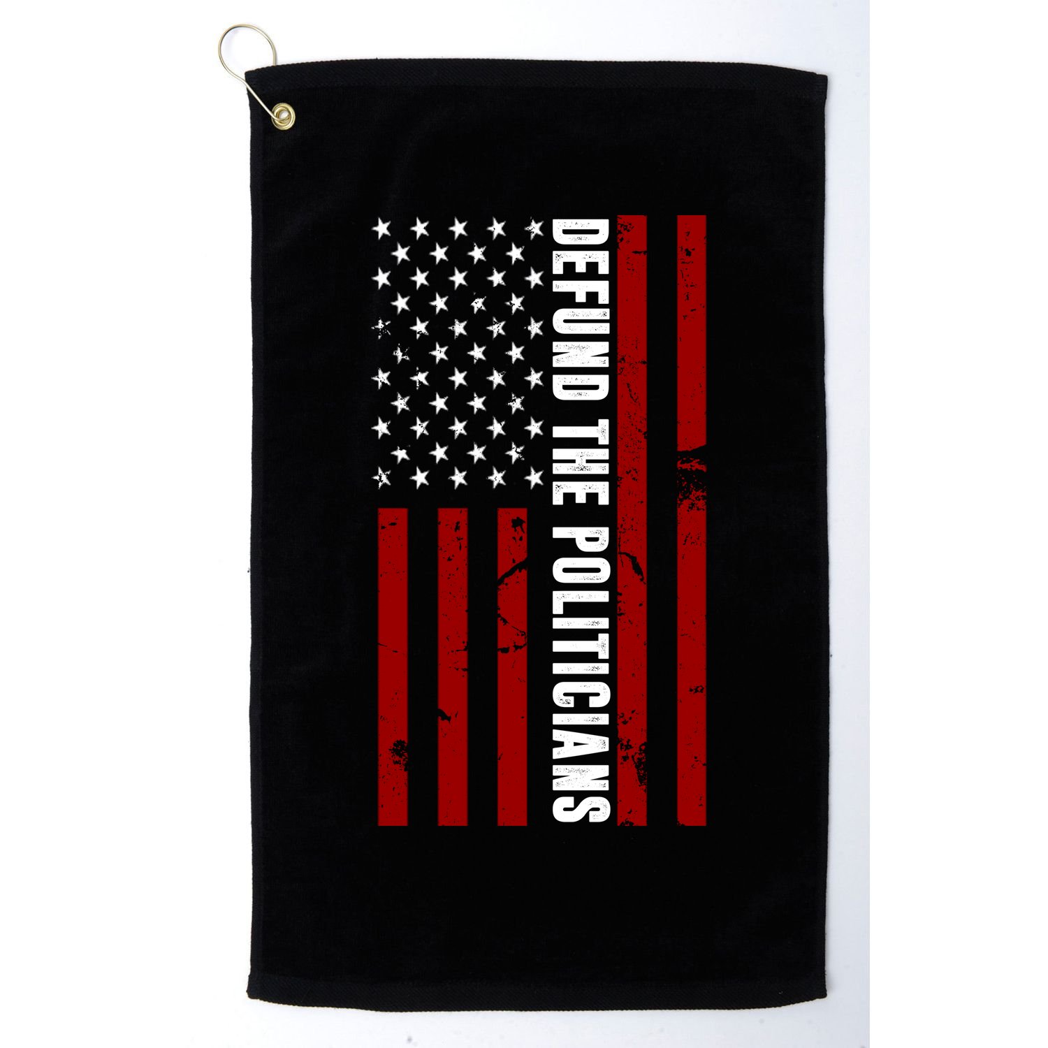 Defund The Politicians US Flag Golf Towel