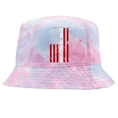 Defund The Politicians US Flag Tie-Dyed Bucket Hat