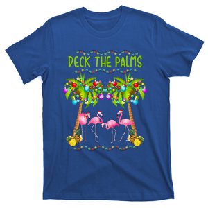 Deck The Palms Merry Flamingo Christmas Gift Sweater T-Shirt