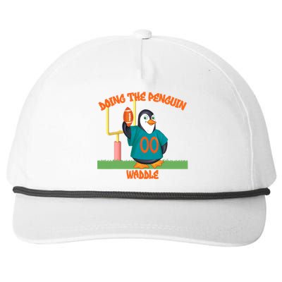 Doing The Penguin Waddle Football Touchdown Celebration Snapback Five-Panel Rope Hat