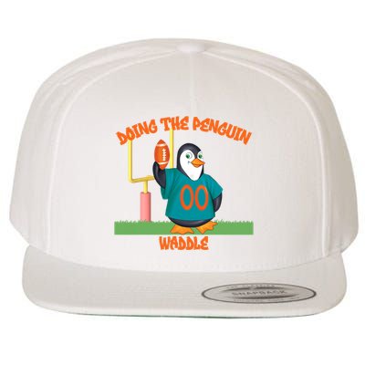 Doing The Penguin Waddle Football Touchdown Celebration Wool Snapback Cap