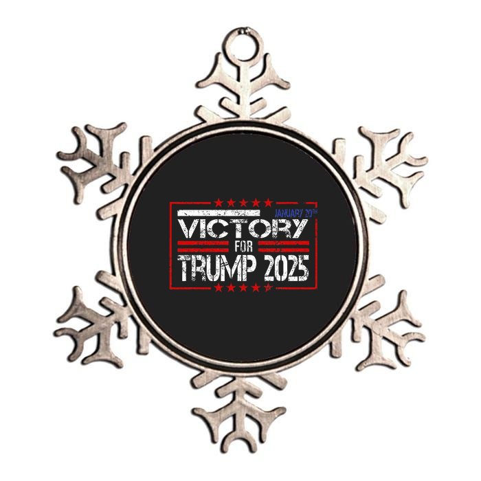 Donald Trump President Inauguration Day 2025 Victory Trump Metallic Star Ornament