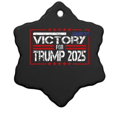 Donald Trump President Inauguration Day 2025 Victory Trump Ceramic Star Ornament