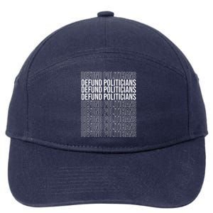 Defund The Politicians Grocery Bag Spoof 7-Panel Snapback Hat