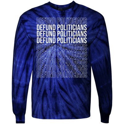 Defund The Politicians Grocery Bag Spoof Tie-Dye Long Sleeve Shirt