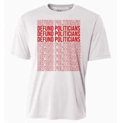 Defund The Politicians Grocery Bag Spoof Cooling Performance Crew T-Shirt