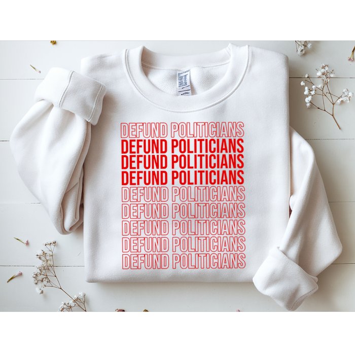 Defund The Politicians Grocery Bag Spoof Sweatshirt