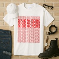 Defund The Politicians Grocery Bag Spoof Tall T-Shirt