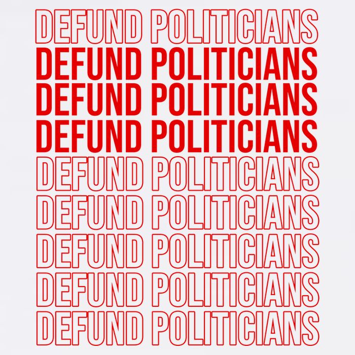 Defund The Politicians Grocery Bag Spoof Tall T-Shirt