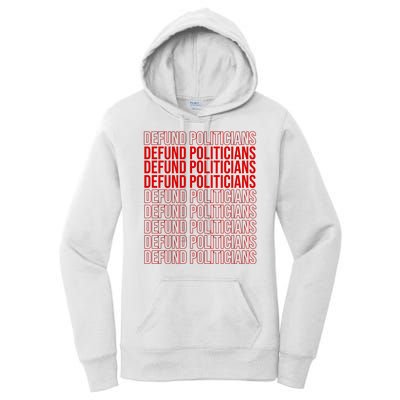 Defund The Politicians Grocery Bag Spoof Women's Pullover Hoodie