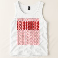 Defund The Politicians Grocery Bag Spoof Tank Top