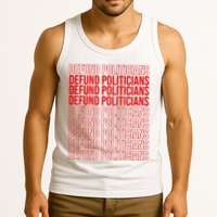 Defund The Politicians Grocery Bag Spoof Tank Top