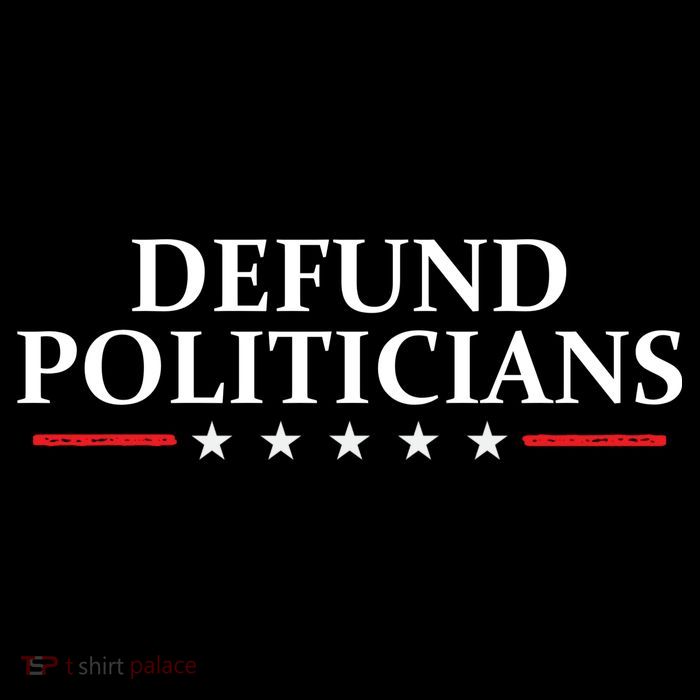 Defund The Politicians Libertarian Political Anti Government Women's V-Neck T-Shirt