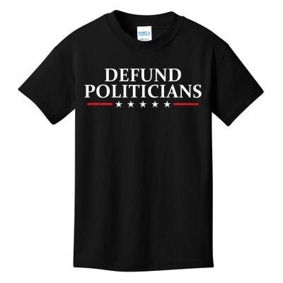 Defund The Politicians Libertarian Political Anti Government Kids T-Shirt