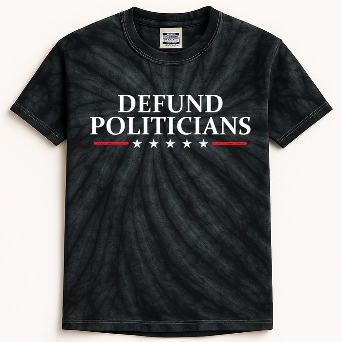 Defund The Politicians Libertarian Political Anti Government Kids Tie-Dye T-Shirt