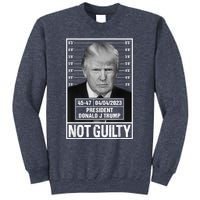 Donald Trump Police Mugshot Photo Not Guilty 45-47 President Sweatshirt