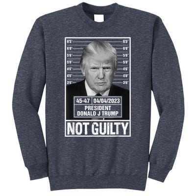 Donald Trump Police Mugshot Photo Not Guilty 45-47 President Sweatshirt