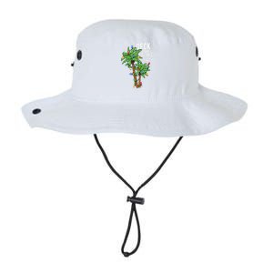 Deck The Palms Tropical Hawaii Christmas Palm Tree Lights Gift Legacy Cool Fit Booney Bucket Hat