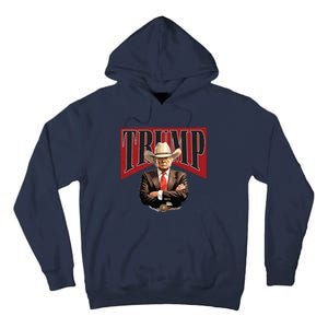 Donald Trump President Cowboy 47th Tall Hoodie