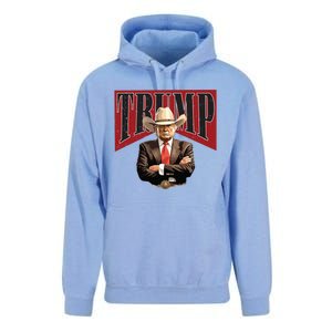 Donald Trump President Cowboy 47th Unisex Surf Hoodie