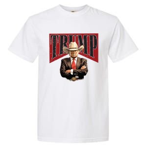 Donald Trump President Cowboy 47th Garment-Dyed Heavyweight T-Shirt