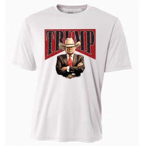 Donald Trump President Cowboy 47th Cooling Performance Crew T-Shirt