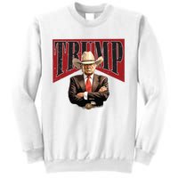 Donald Trump President Cowboy 47th Sweatshirt