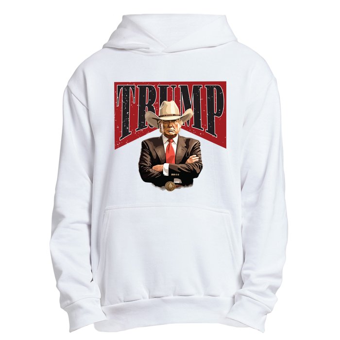 Donald Trump President Cowboy 47th Urban Pullover Hoodie