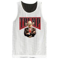 Donald Trump President Cowboy 47th Mesh Reversible Basketball Jersey Tank