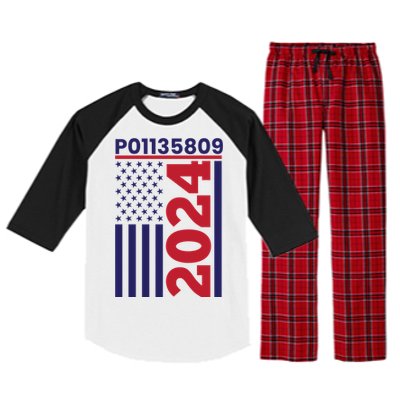 Donald Trump Prison Mugshot Funny Fulton County Prisoner Costume P01135809 Raglan Sleeve Pajama Set