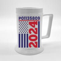 Donald Trump Prison Mugshot Funny Fulton County Prisoner Costume P01135809 Beer Stein