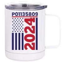 Donald Trump Prison Mugshot Funny Fulton County Prisoner Costume P01135809 12 oz Stainless Steel Tumbler Cup