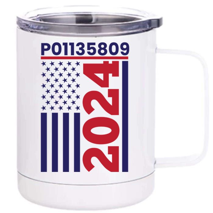 Donald Trump Prison Mugshot Funny Fulton County Prisoner Costume P01135809 12 oz Stainless Steel Tumbler Cup