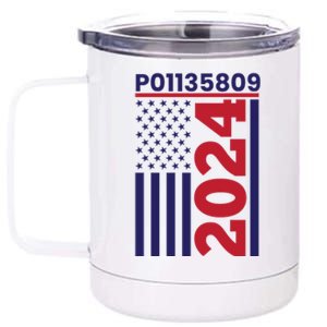 Donald Trump Prison Mugshot Funny Fulton County Prisoner Costume P01135809 12 oz Stainless Steel Tumbler Cup