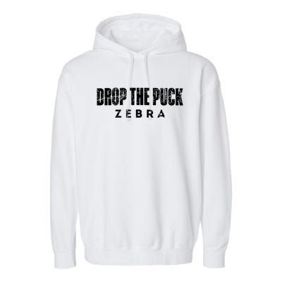 Drop The Puck Zebra Garment-Dyed Fleece Hoodie