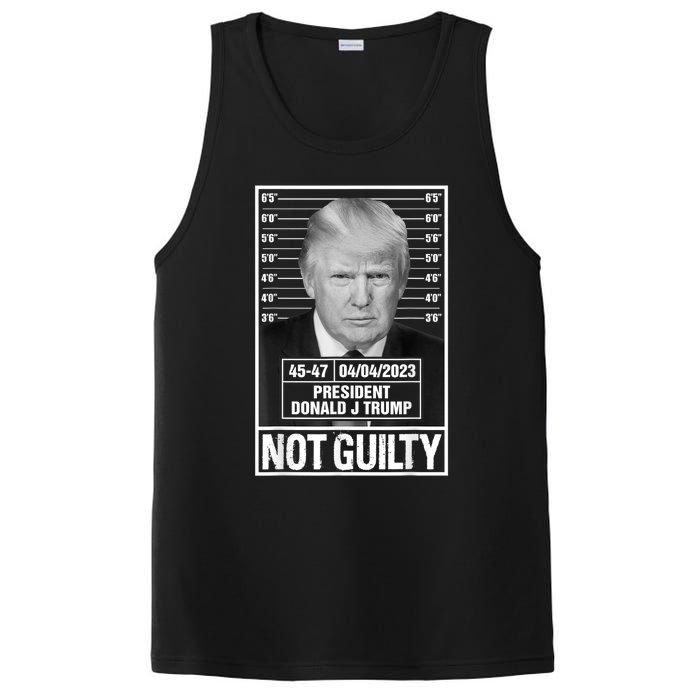 Donald Trump Police Mugshot Photo Not Guilty 4547 President PosiCharge Competitor Tank