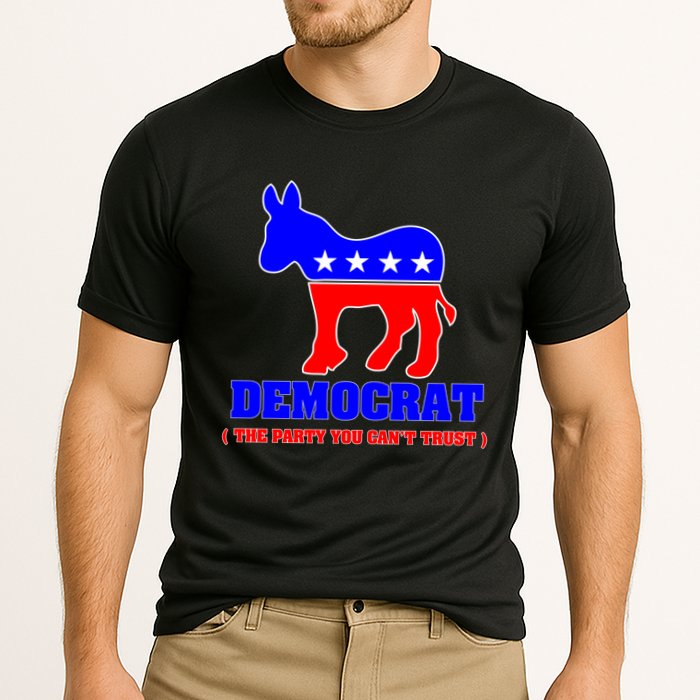 Democrat The Party You Can't Trust Cooling Performance Crew T-Shirt