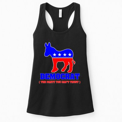 Democrat The Party You Can't Trust Womens Tank Top