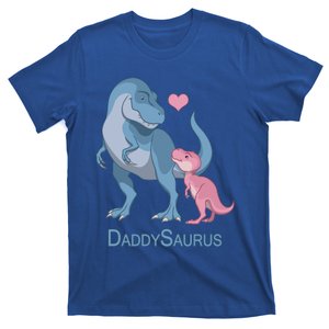 Daddysaurus Trex Papa And Dinosaurs Gift T-Shirt