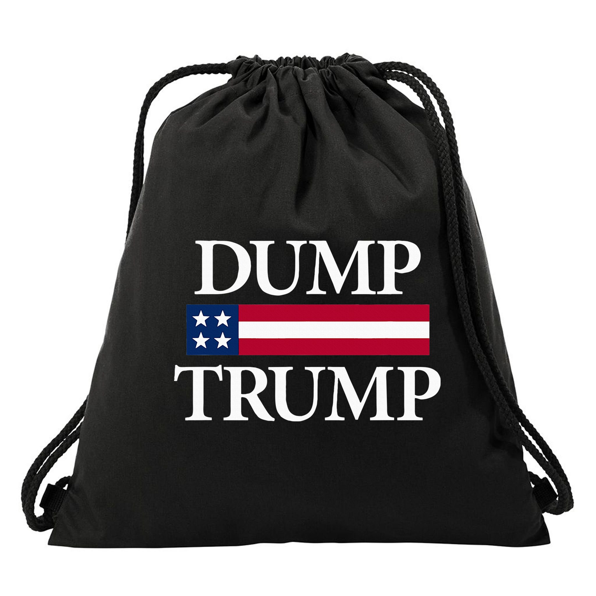 Dump Trump Political Drawstring Bag