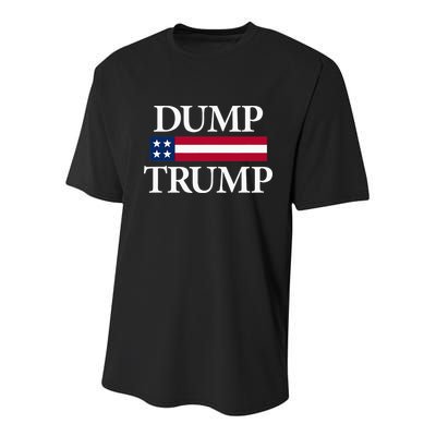 Dump Trump Political Youth Performance Sprint T-Shirt