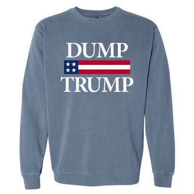 Dump Trump Political Garment-Dyed Sweatshirt