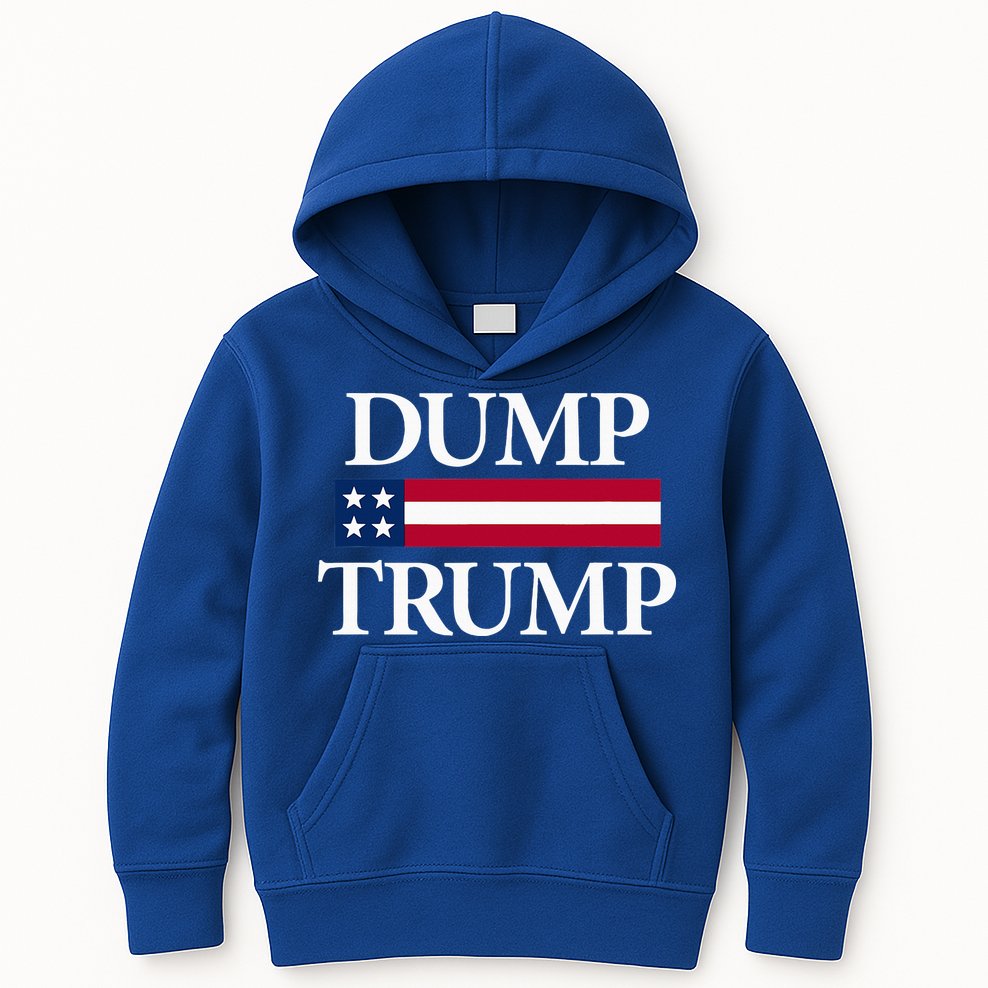 Dump Trump Political Kids Hoodie