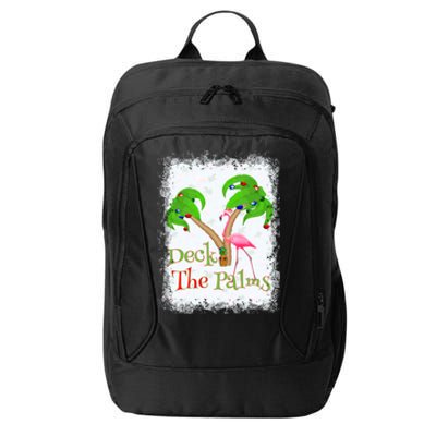 Deck The Palms Beach Christmas Flamingo Gift City Backpack