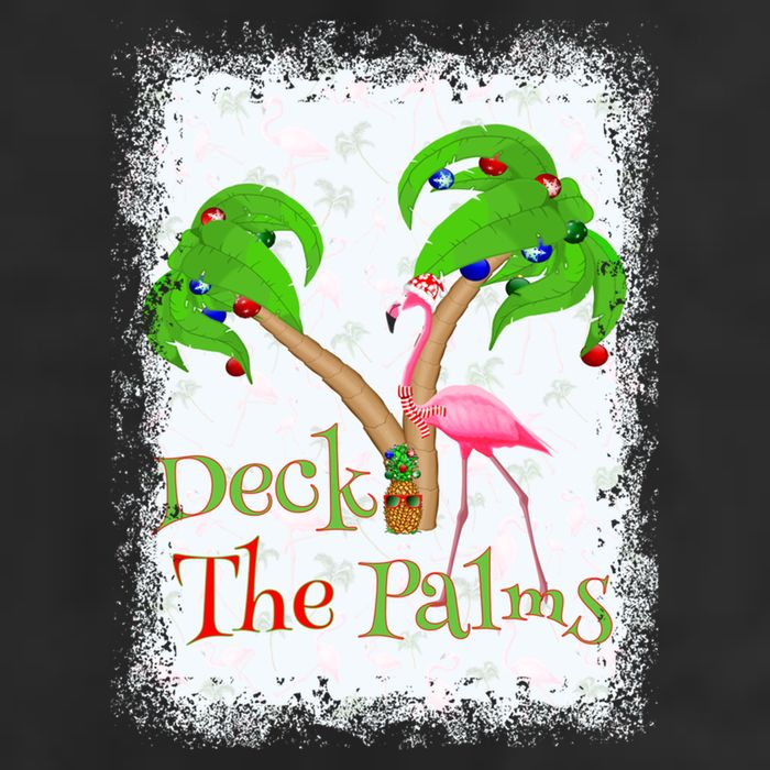 Deck The Palms Beach Christmas Flamingo Gift Adult Drive Performance Visor
